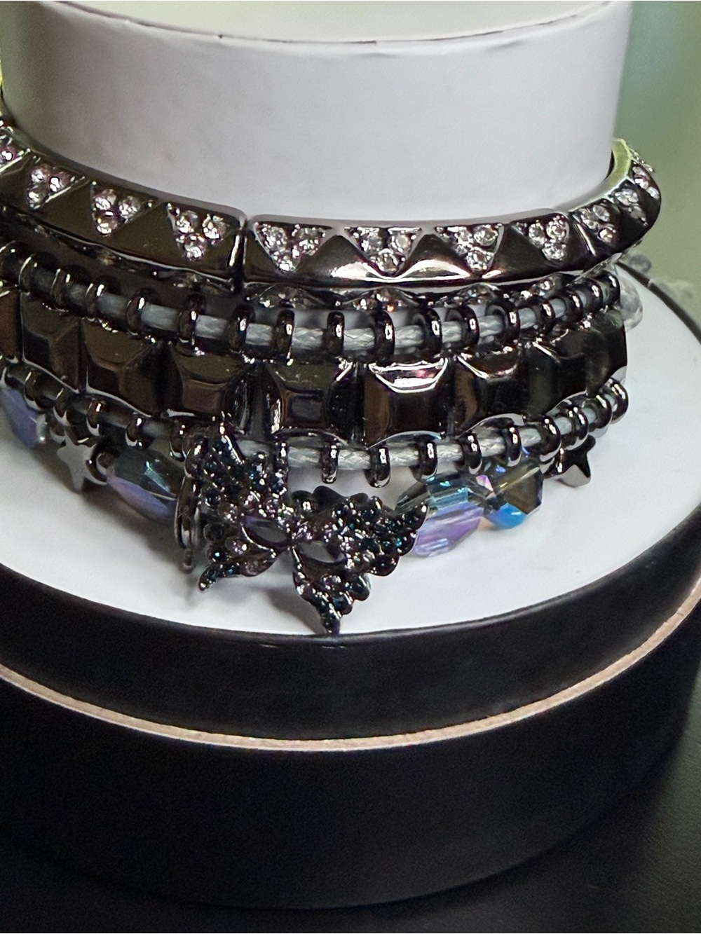 2025 Halloween Stack Crystal Accent Bracelets